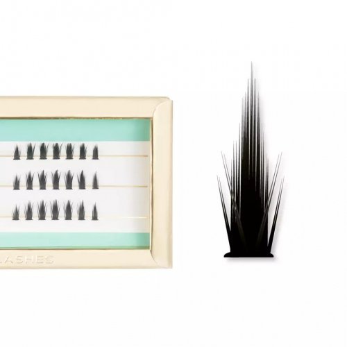Many Beauty - Many Lashes - Full Set Lashes No.4 - Zestaw kępek do rzęs - 26D - 42 sztuki - CC