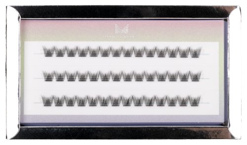 Many Beauty - ManyLashes - V-LASHES MERMAID - Silk Eyelashes Individuals - Jedwabne rzęsy w kępkach - 0,07mm - CC-9mm