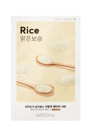 Missha - Airy Fit Sheet Mask Rice - Rozjaśniająco-wygładzająca maseczka do twarzy z ekstraktem z ryżu - 1 szt.    