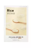 Missha - Airy Fit Sheet Mask Rice - Brightening and Smoothing Face Mask - 1 pc.    