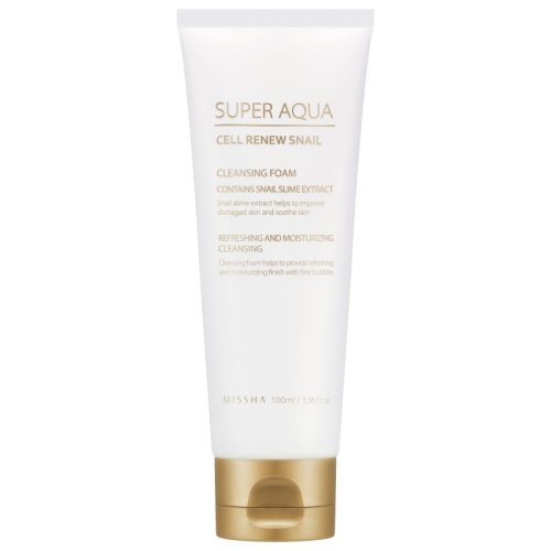 Missha - Super Aqua - Cell Renew Snail Cleansing Foam - 100 ml 