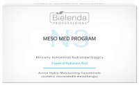 Bielenda Professional - MESO MED PROGRAM NO.3 - Active Hydro-Moisturizing Concentrate - Hydronawilżajacy aktywny koncentrat z kwasem hialuronowym - Zestaw 10 ampułek - 10 x 3 ml