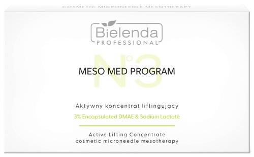 Bielenda Professional - MESO MED PROGRAM NO.3 - Active Lifting Concentrate - Aktywny koncentrat liftingujący - Zestaw 10 ampułek z 3% DMAE - 10 x 3 ml