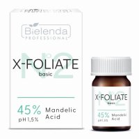 Bielenda Professional - X-FOLIATE Basic NO.2 - 45% Mandelic Acid - Kwas Migdałowy 45% - 5 ml