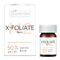 Bielenda Professional - X-FOLIATE Basic NO.2 - 50% Lactic Acid - Kwas Mlekowy 50% - 5 ml