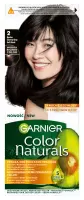 GARNIER - COLOR NATURALS Creme - Long-lasting, Nourishing Hair Color - 2.0 Soft Black