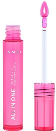LAMEL - ALL IN ONE Tinted Lip Plumping Oil - Nawilżający olejek do ust - 3 ml - 404 Berry Ice 