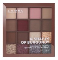 LAMEL - 16 Shades Of Burgundy Eyeshadow Palette - Tone 16-4