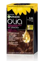 GARNIER - OLIA PERMANENT COLOR - Farba do włosów - Trwała koloryzacja bez amoniaku - 5.35 CZEKOLADOWY BRĄZ (CHOCOLATE LIGHT BROWN)
