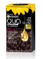 GARNIER - OLIA PERMANENT COLOR GLOW - Hair Dye - 4.12 IRISDESCENT DARK BROWN 