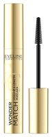Eveline Cosmetics - Wonder Match Volume & Length Mascara - Pogrubiająco-wydłużający tusz do rzęs - Intense Black - 7 ml