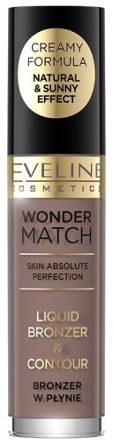 Eveline Cosmetics - WONDER MATCH - Liquid Bronzer & Contour - Bronzer w płynie - 4,5 ml