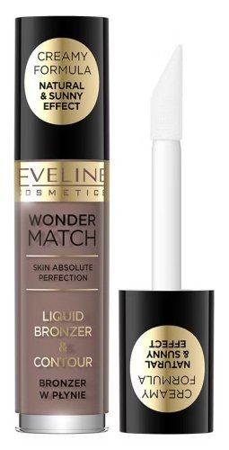 Eveline Cosmetics - WONDER MATCH - Liquid Bronzer & Contour - Bronzer w płynie - 4,5 ml - 01