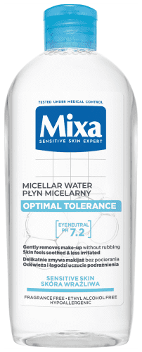 Mixa - Optimal Tolerance - Micellar Water for Make-up Removal for Very Sensitive and Reactive Skin - 400 ml