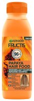 GARNIER - FRUCTIS - Papaya Hair Food Shampoo - Wegański, regenerujący szampon do włosów zniszczonych - 350 ml