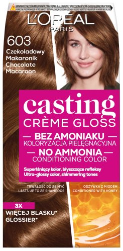L'Oréal - Casting Créme Gloss - Caring Color without Ammonia - 603 Chocolate Nougat