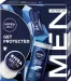 Nivea - Men - GET PROTECTED - Zestaw prezentowy dla mężczyzn -  Żel pod prysznic 3w1 250 ml - Antyperspirant w kulce 50 ml + Krem do ciała, twarzy i rąk 75 ml