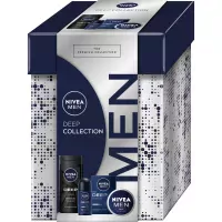 Nivea - Men - DEEP COLLECTION - Zestaw prezentowy dla mężczyzn - Żel pod prysznic 3w1 250 ml + Woda po goleniu 100 ml + Antyperspirant w kulce 50 ml + Krem do ciała, twarzy i rąk 75 ml 