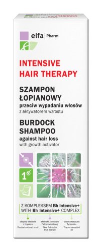 Elfa Pharm - Intensive Hair Therapy Forte - Burdock Shampoo - Szampon łopianowy przeciw wypadaniu włosów z aktywatorem wzrostu - 200 ml
