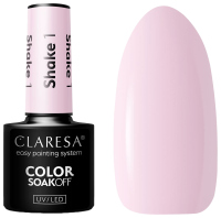 CLARESA - SOAK OFF UV / LED - MILKSHAKE - Hybrid nail polish - 5 g - SHAKE - 1 - SHAKE - 1