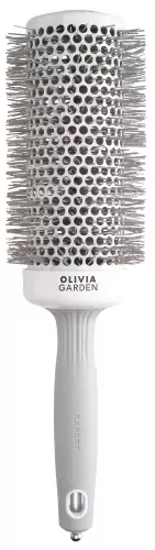 Брашинг Olivia Garden Expert Blowout Speed XL White Grey, керамический, удлинённый корпус, 55 мм — фото 2