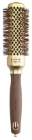Olivia Garden - Expert Blowout Shine - Szczotka do modelowania włosów - Gold & Brown - 35 mm