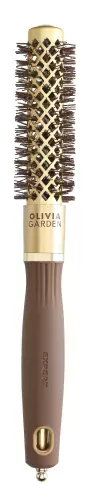 Брашинг Olivia Garden Expert Blowout Shine Wavy Bristles Gold Brown, керамический, ионизация, 20 мм — фото 2