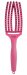 Olivia Garden - FingerBrush - Boar & Nylon - Detangling Brush - Hot Pink - Medium