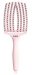 Olivia Garden - FingerBrush - Boar & Nylon - Detangling Brush - Pastel Pink - Large