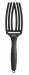 Olivia Garden - FingerBrush - Boar & Nylon - Szczotka do rozczesywania włosów - Full Black  - Medium