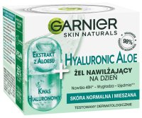 GARNIER - HYALURONIC ALOE DAY JELLY MOISTURIZER - Lekki aloesowy żel nawilżający do skóry normalnej i mieszanej - 50 ml