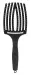 Olivia Garden - FingerBrush Combo - Szczotka do rozczesywania włosów - Black - Large