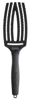 Olivia Garden - FingerBrush - Double Bristles - Szczotka do rozczesywania włosów - Black  - Medium