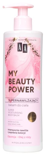 AA - MY BEAUTY POWER - Super Moisturising Body Balm - Supernawilżający balsam do ciała - Opuncja i Róża - 400 ml