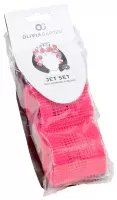 Olivia Garden - Jet Set - Self-Gripping Curlers - Wałki do włosów 65 mm - 2 sztuki - Różowe