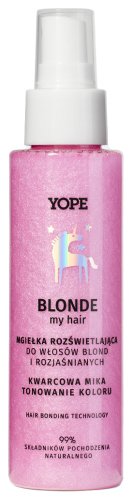 YOPE - BLONDE My Hair - Rozświetlająca mgiełka do włosów blond i rozjaśnionych - Kwarc - 100 ml
