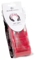 Olivia Garden - Jet Set - Self-Gripping Curlers - Wałki do włosów 40 mm - 4 sztuki - Czerwone