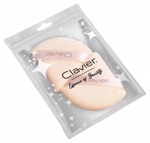 Clavier - Set of 2 Triangular Powder Puffs - Beige