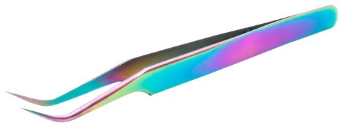 Clavier - Stainless Steel Eyelash Tweezers - Rainbow - PT4