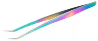 Clavier - Stainless Steel Eyelash Tweezers - Rainbow - PT11