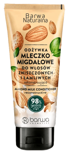 BARWA - Barwa Naturalna - Almond Milk - Reconstructing Conditioner for Damaged and Brittle Hair - 200 ml