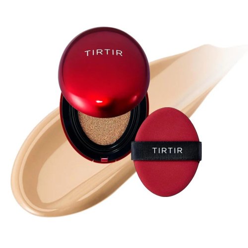 TIRTIR - MASK FIT RED CUSHION - Długotrwały mini podkład do twarzy w poduszce - SPF40 PA++ - 4,5 g - 27N Camel