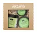 LaQ - Beauty & Cutie - Grind the Diamond - Kiwi and Grapes - Gift Set for Women - Washing Sugar Scrub 220 g + Rich Body Cream 200 ml + Light Face Wash Mousse 40 g
