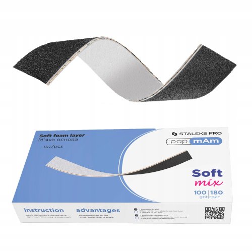 Staleks - Pro "papmAm" Files - Replaceable double-sided file overlays - Mix - 100/180 grit. - 50 pcs.