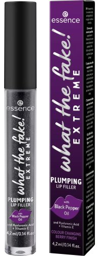 Essence - What The Fake! - Extreme Plumping Lip Filler - Błyszczyk intensywnie powiększający usta z czarnym pieprzem - 03 Pepper Me Up! - 4,2 ml