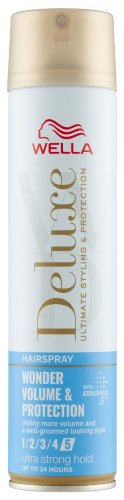WELLA - DELUXE - Wonder Volume & Protection Hairspray - 5 Ultra Strong Hold - 250 ml