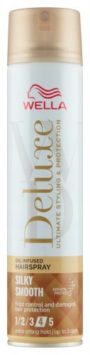 WELLA - DELUXE - Silky Smooth Oil Infused Hairspray - Lakier do włosów - 4 Extra Strong Hold - 250 ml