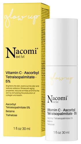 Nacomi Next Level - Vitamin C - Ascorbyl Tetraisopalmitate 5% - Serum do twarzy z witaminą C - 30 ml