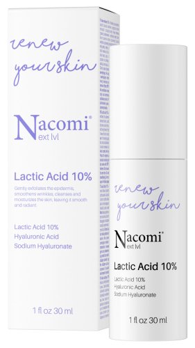 Nacomi Next Level - Lactic Acid 10% - Serum do twarzy z kwasem mlekowym - 30 ml