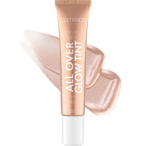 Catrice - All Over Glow Tint - Liquid Highlighter - Płynny rozświetlacz do twarzy - 15 ml - 030 Sun Dip 